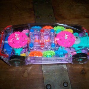 Transparent Gear Car 3D Concept Musical w/ Lights & Moves Vehicle Engineering